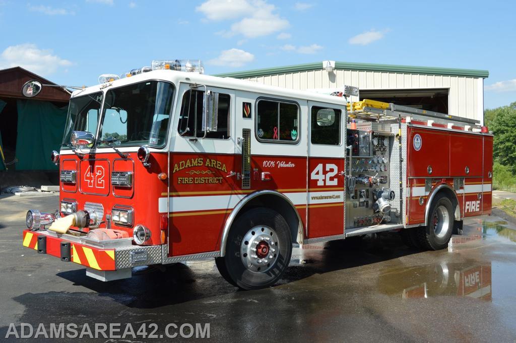 1993 Seagrave J-Cap Pumper, Hale 1500 GPM 2-Stage Pump 500 Gallon Tank